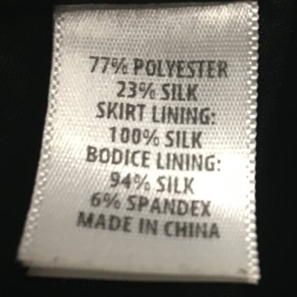 𝐒𝐭. 𝐉𝐨𝐡𝐧 Silk Blend Hand Beaded Mikado Gown - Picture 15 of 16